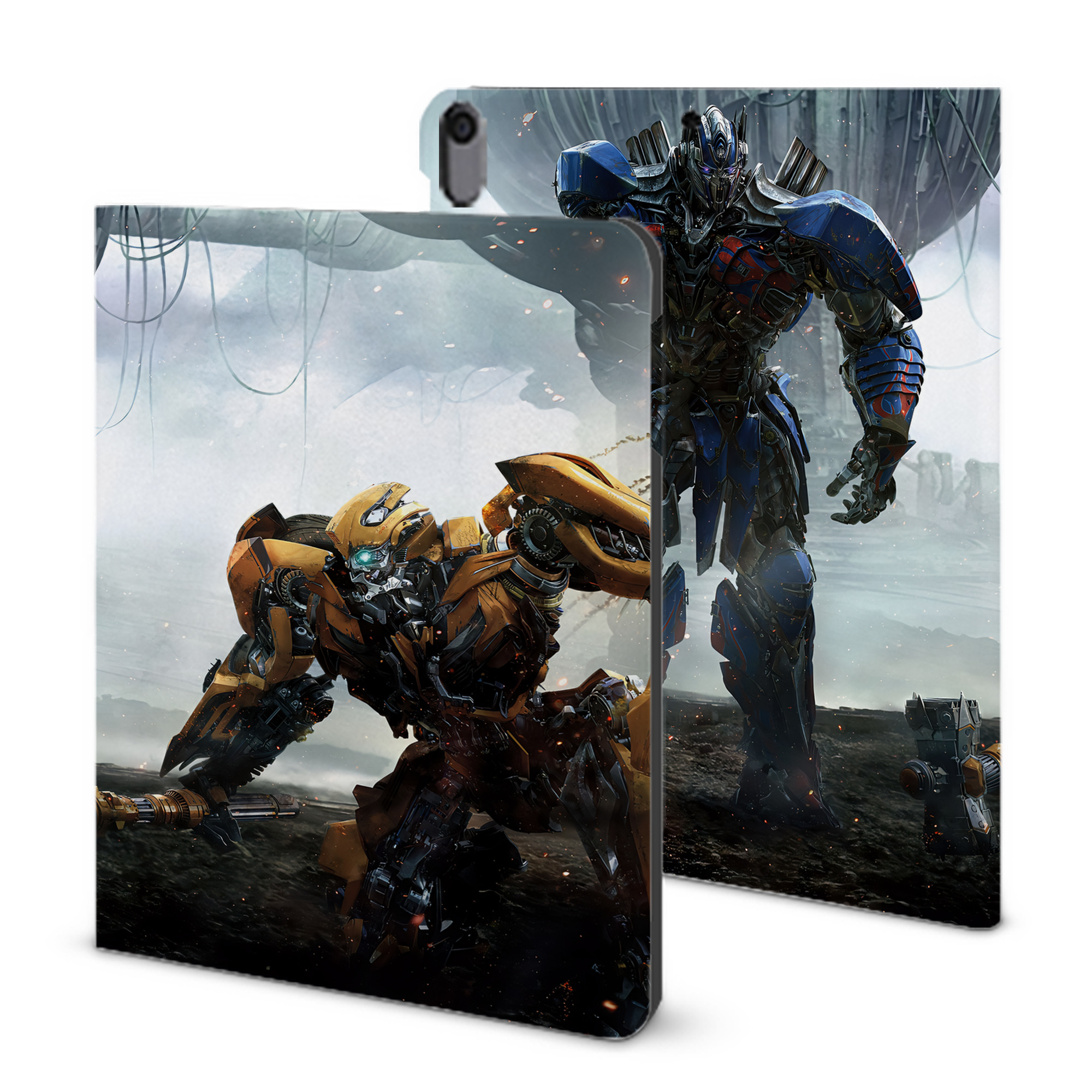 （画像用） Transformers トランスフォーマー IPad ケース ブック型 PUレザー TPU 耐衝撃 軽量 薄型 ペン収納なし 全面保護 IPad 各モデル対応